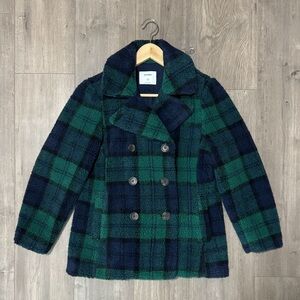Old Navy Plaid Sherpa Coat XSP